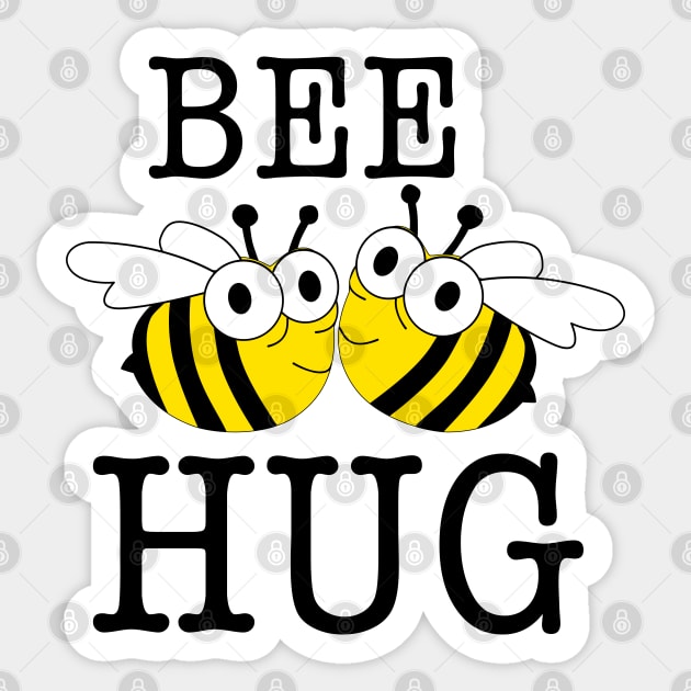 Bee Hug Illustration Sticker by Rabbit Ink